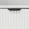 vidaXL Κομοδίνο με συρτάρι Λευκό 49 x 36 x 61 εκ Επεξεργασμένο ξύλο