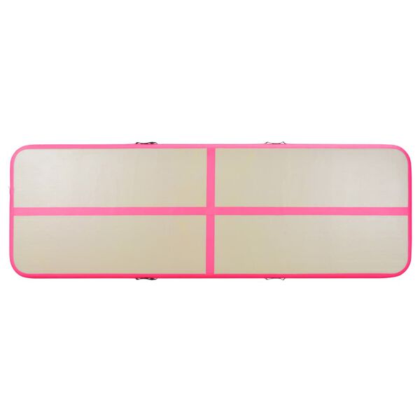 vidaXL Στρώμα Ενόργανης Φουσκωτό Ροζ 300 x 100 x 10 εκ. PVC με Τρόμπα