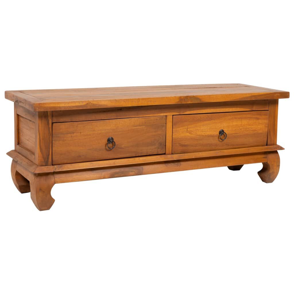 vidaXL Έπιπλο Τηλεόρασης 110x35x40 εκ. από Μασίφ Ξύλο Teak
