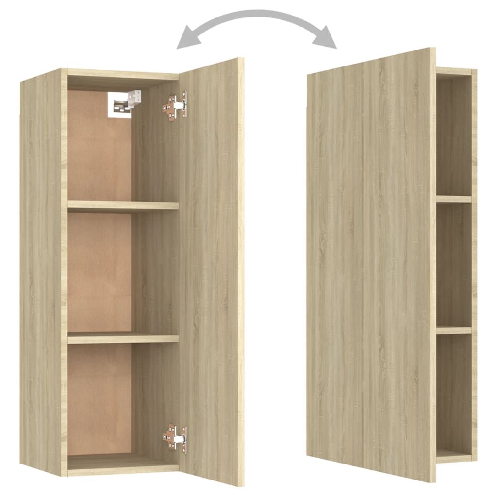 vidaXL Έπιπλο Τηλεόρασης Sonoma Δρυς 30,5 x 30 x 90 εκ. από Επεξ. Ξύλο