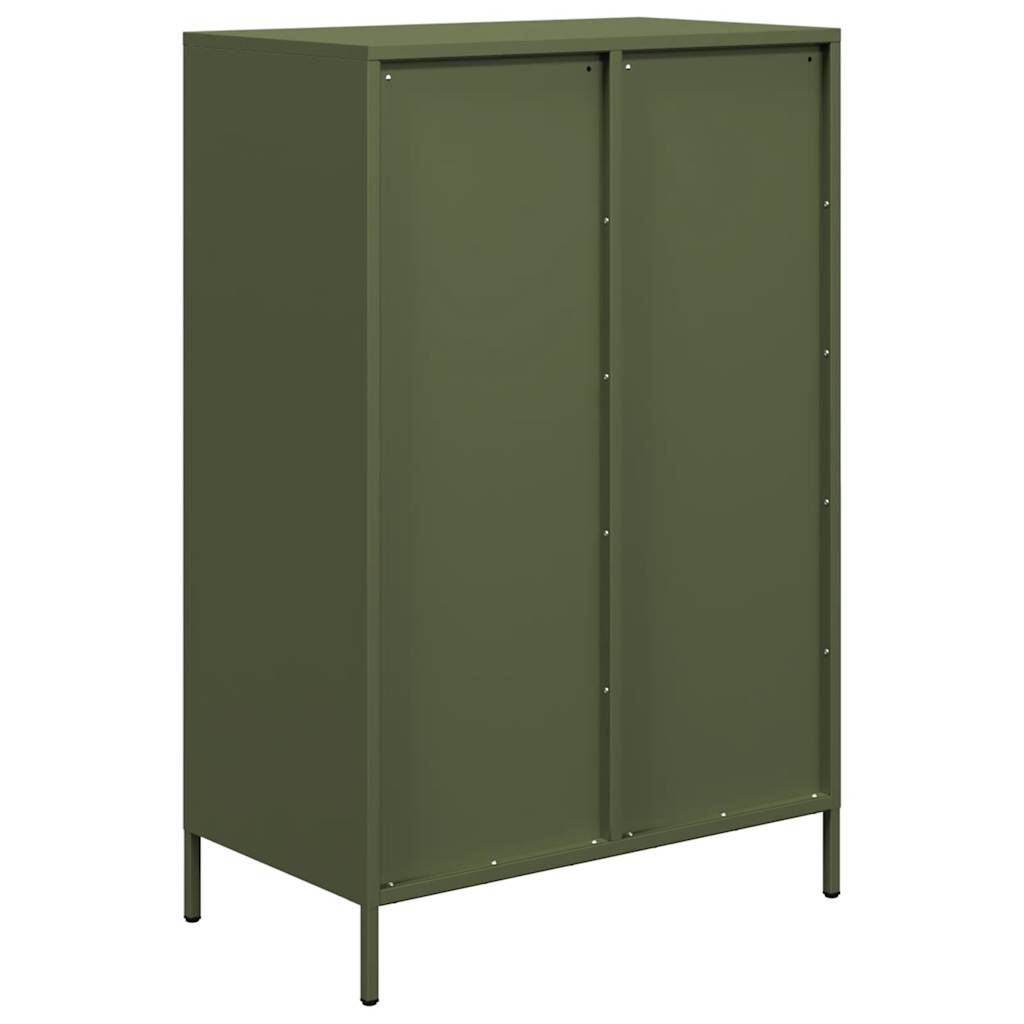 vidaXL Ντουλάπι Πράσινο Λαδί 68x39x101,5 εκ. από Ατσάλι