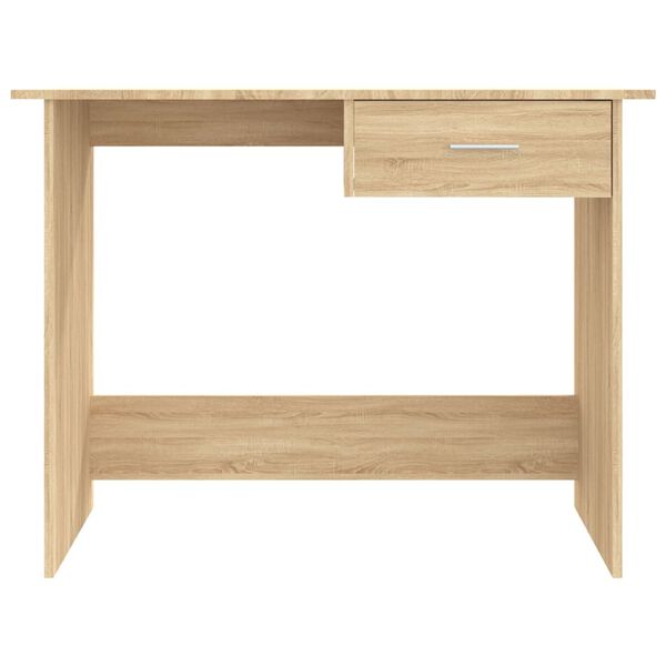 vidaXL Γραφείο Χρώμα Sonoma Δρυς 100 x 50 x 76 εκ. από Επεξ. Ξύλο