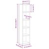 vidaXL Έπιπλα για CD 2 τεμ. Μαύρα 21x16x93,5 εκ. από Μοριοσανίδα