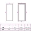 vidaXL Εσωτερική Πόρτα 76x201,5 εκ. Μαύρο Ματ Γυαλί και Αλουμίνιο