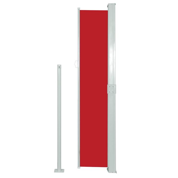 vidaXL Σκίαστρο Πλαϊνό Συρόμενο Κόκκινο 160 x 500 εκ.