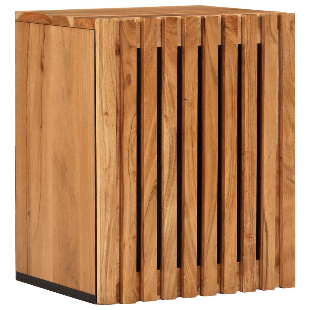 vidaXL Ντουλάπι Μπάνιου Επιτοίχιο 38x34x48 εκ. από Μασίφ Ξύλο Ακακίας