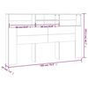 vidaXL Κεφαλάρι Με Αποθηκευτικό Χώρο Sonoma Δρυς 180 x 19 x 103,5 εκ.
