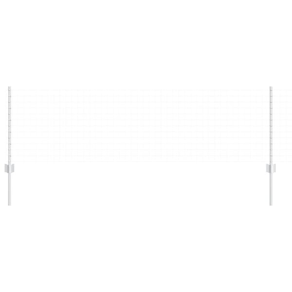 vidaXL Πό posts φράχτη 22 pcs Ασημί 120 cm Ατσάλι