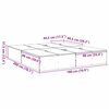 vidaXL Σκελετός Κρεβατιού Γκρι sonoma 180 x 200 cm Επεξεργασμένο ξύλο