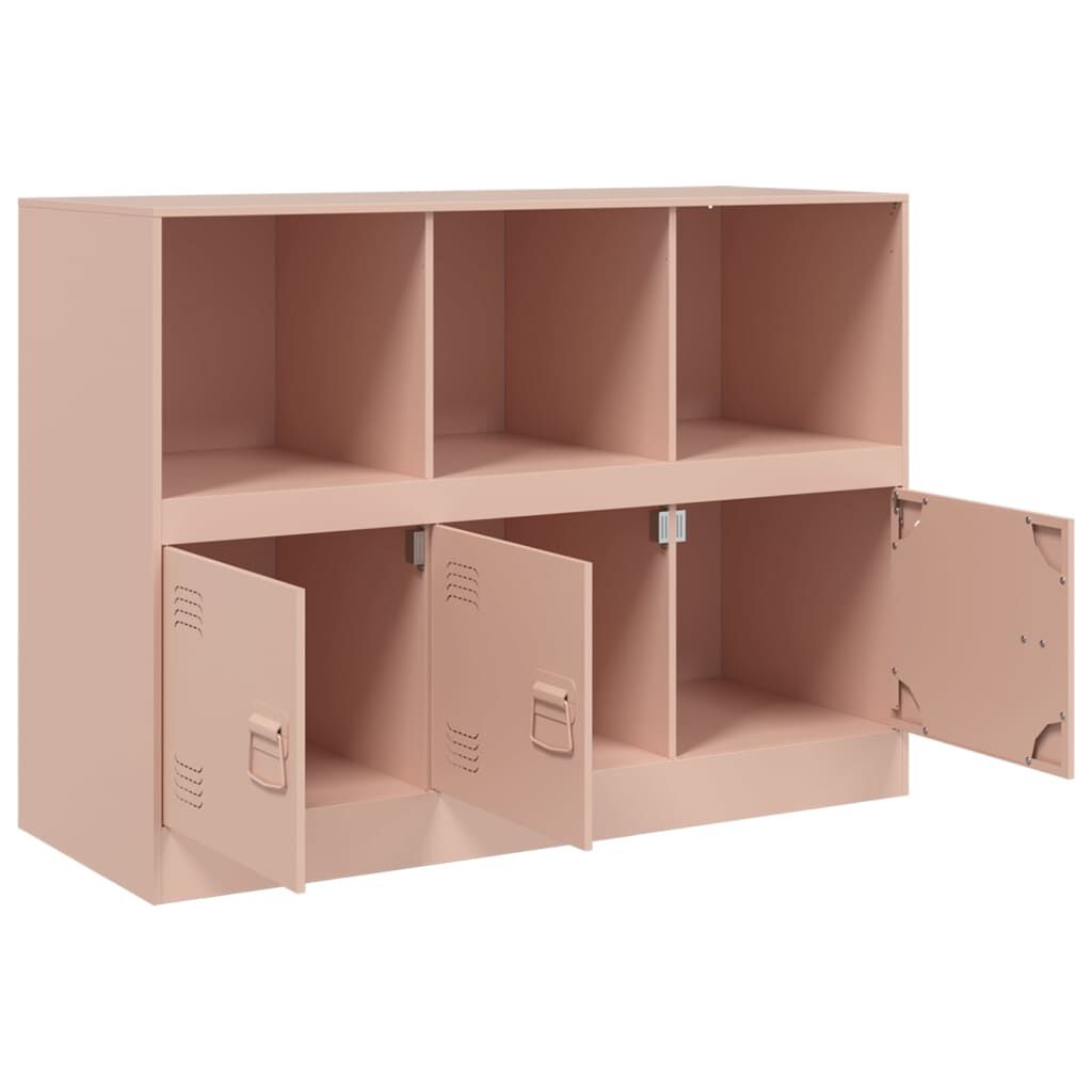 vidaXL Ντουλάπι Ροζ 99x39x73 εκ. από Ατσάλι