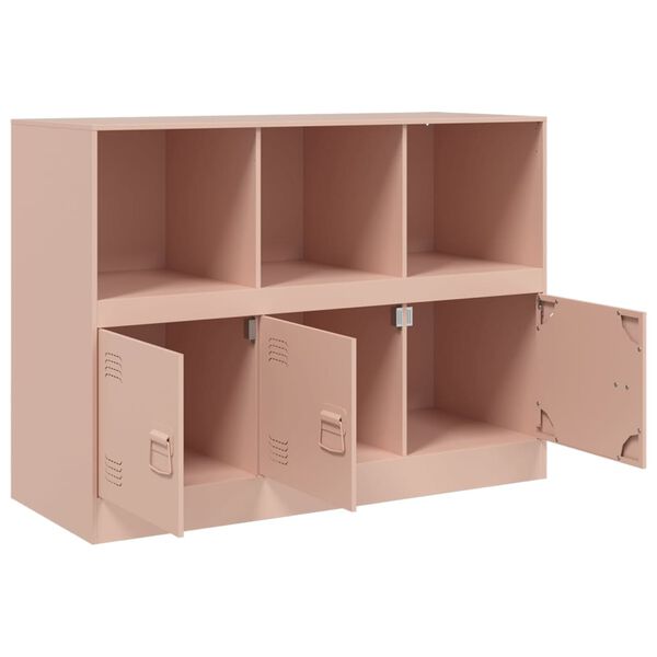 vidaXL Ντουλάπι Ροζ 99x39x73 εκ. από Ατσάλι