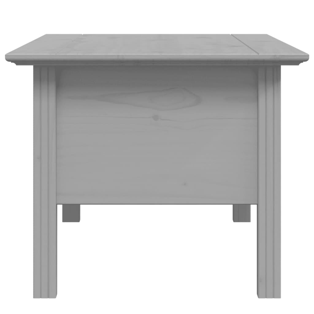 vidaXL Τραπέζι Σαλονιού BODO Γκρι 100x55x46 εκ. Μασίφ Ξύλο Πεύκου