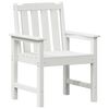 vidaXL Καρέκλα φαγητού κήπου 4 pcs Λευκό 65.5 x 55.5 x 88cm Πλαστικό