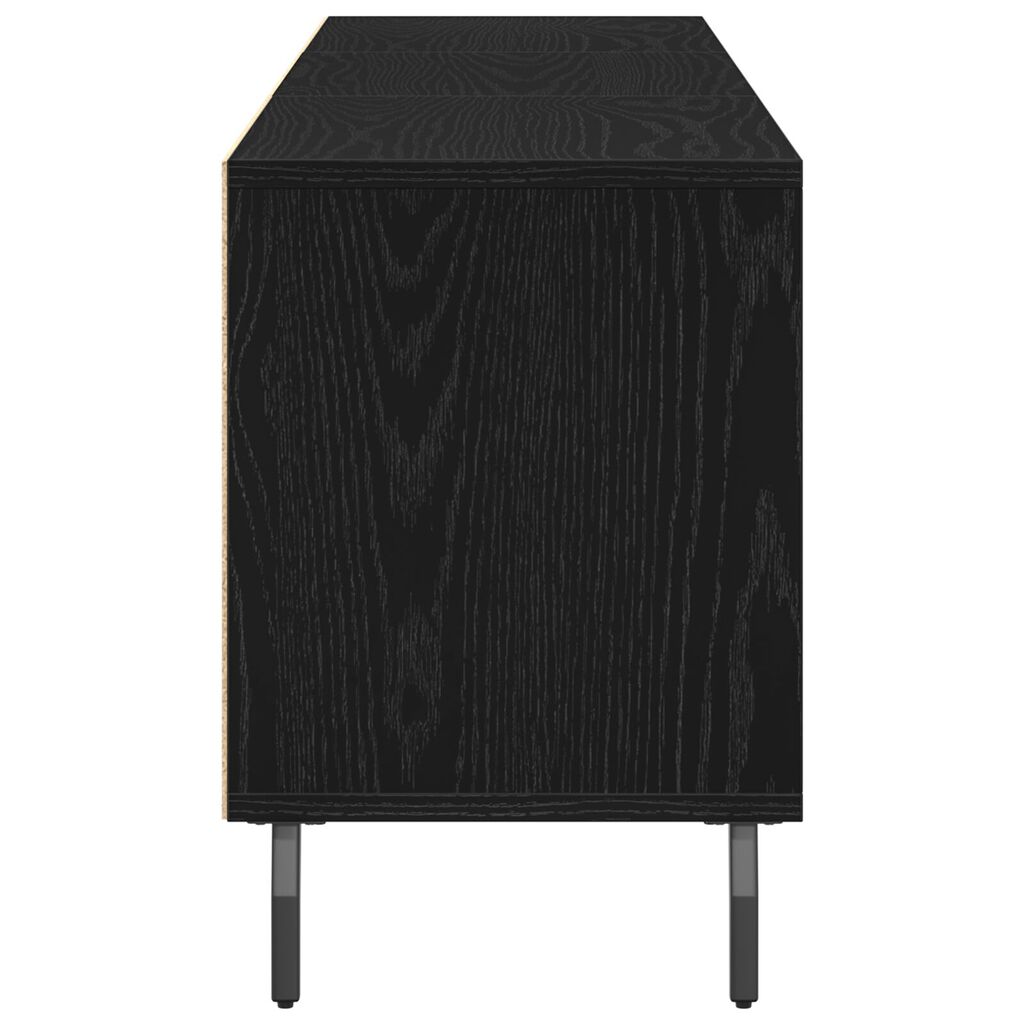 vidaXL Ντουλάπα τηλεόρασης Μαύρο Δρυς 150x30x44,5 εκ. Επεξεργασμένο ξύλο