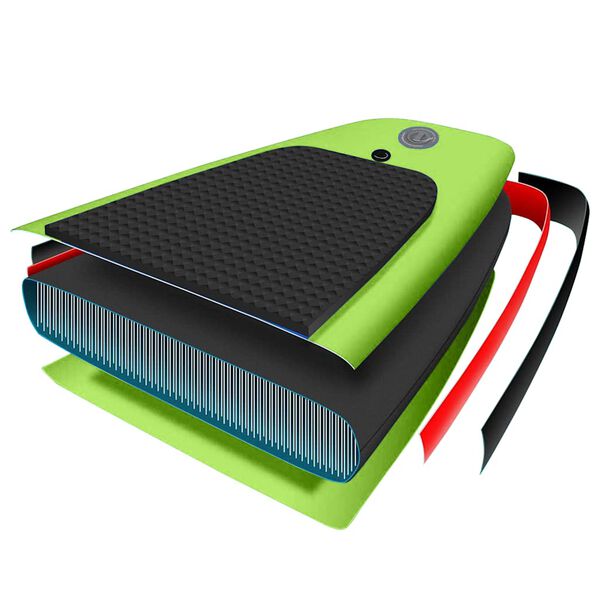 vidaXL Σανίδα SUP Φουσκωτή Σετ Πράσινη 320 x 76 x 15 εκ.