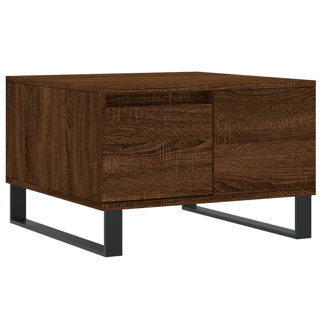 vidaXL Τραπεζάκι Σαλονιού Καφέ Δρυς 55x55x36,5 εκ. Επεξεργασμένο Ξύλο