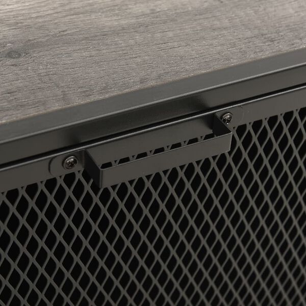 vidaXL Ντουλάπι Αποθήκευσης Γκρι 72 x 36 x 82 εκ. Μέταλλο / MDF