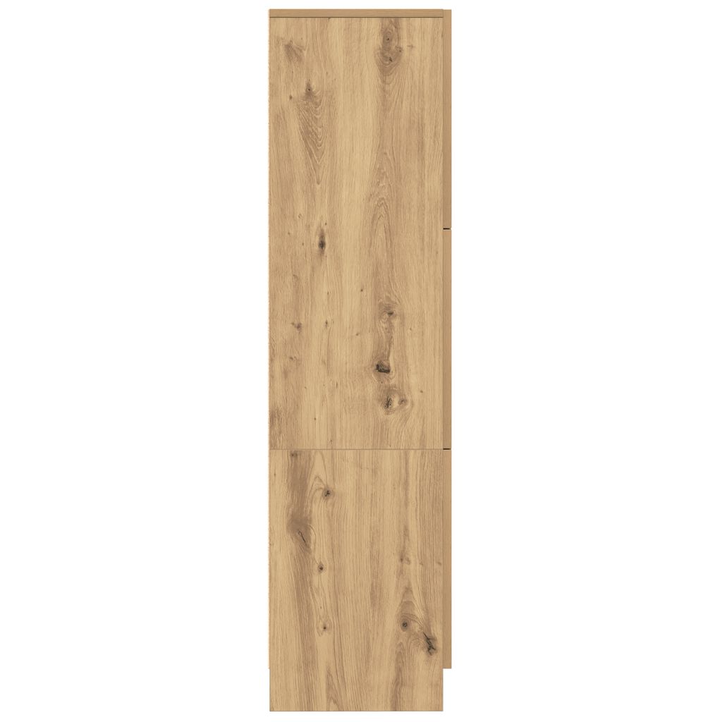 vidaXL Ψηλή Ντουλάπα artisan δρυς 31,5 x 32 x 124 εκ