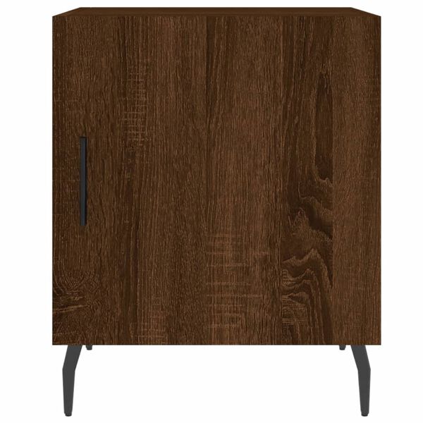 vidaXL Κομοδίνο Καφέ Δρυς 40 x 40 x 50 εκ. από Επεξεργασμένο Ξύλο