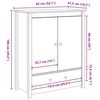 vidaXL Μπουφές Καφέ Μέλι 83x41,5x100 εκ. από Μασίφ Ξύλο Πεύκου
