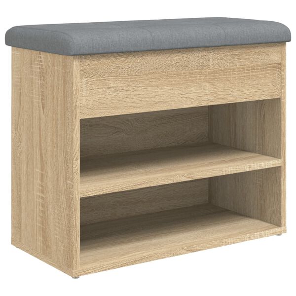 vidaXL Παπουτσοθήκη Sonoma Δρυς 62x32x50 εκ. από Επεξεργασμένο Ξύλο