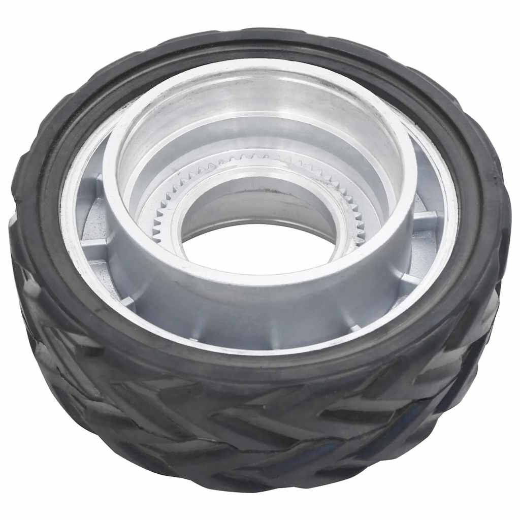 vidaXL Τροχός για Ποδαράκι Τρέιλερ Ø19,5x10εκ. από Αλουμίνιο/Καουτσούκ