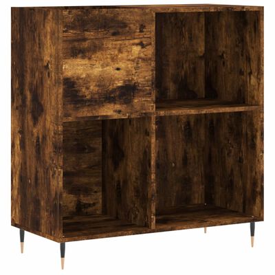 vidaXL Δισκοθήκη Καπνιστή Δρυς 84,5 x 38 x 89 εκ. από Επεξεργ. Ξύλο