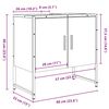 vidaXL Ντουλάπι Νιπτήρα Μπάνιου Παλιό Ξύλο 60x33x60 εκ