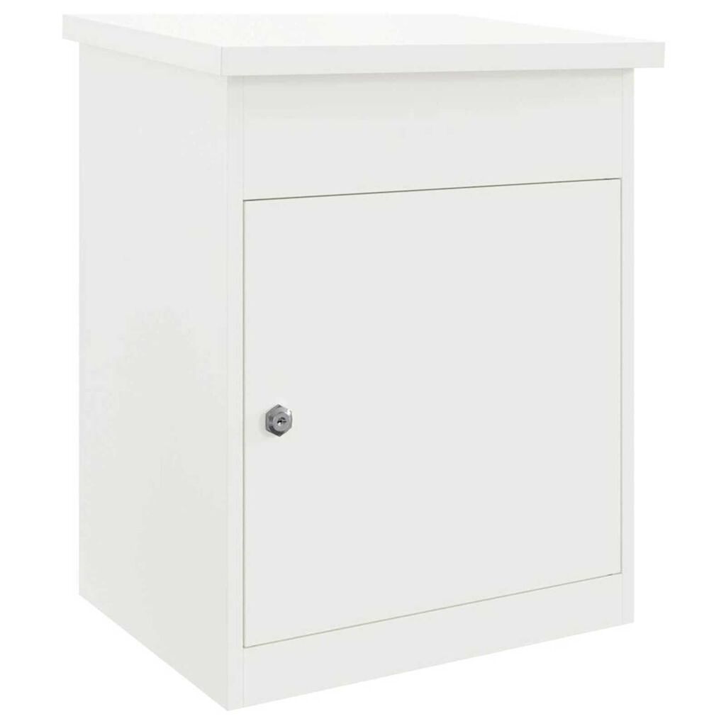 vidaXL Θυρίδα Πακέτων Λευκό 44 x 35 x 59 εκατοστά Ατσάλι