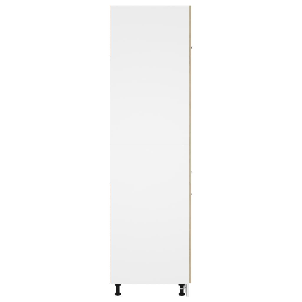 vidaXL Ντουλάπι Ψυγείου Sonoma Δρυς 60x57x207 εκ. Επεξ. Ξύλο