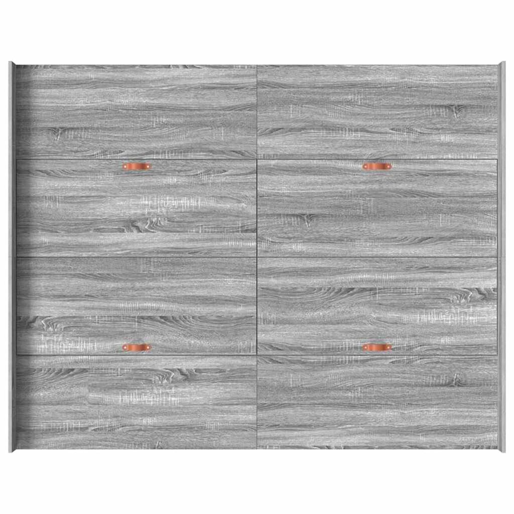 vidaXL Κρεβάτι με αποθηκευτικό χώρο Γκρι sonoma 140 x 200 cm
