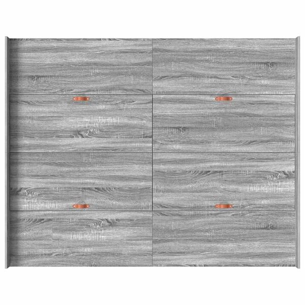 vidaXL Κρεβάτι με αποθηκευτικό χώρο Γκρι sonoma 140 x 200 cm