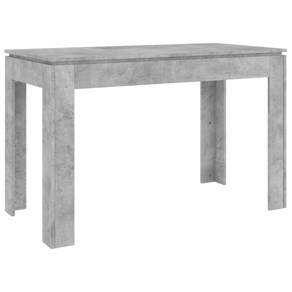 vidaXL Τραπεζαρία Γκρι του Σκυροδέματος 120x60x76 εκ. από Επεξ. Ξύλο