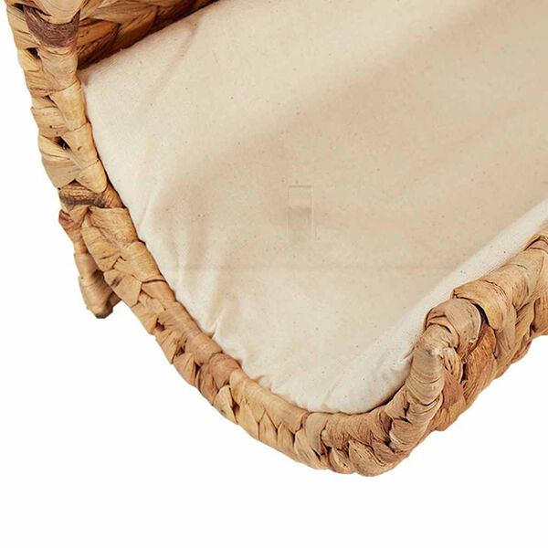 vidaXL Κρεβάτι Γάτας 37x20x20 εκ. από Υάκινθο του Νερού με Μαξιλάρι