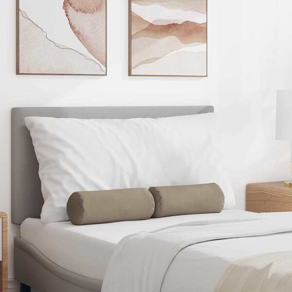 vidaXL &Mu;&alpha;&xi;&iota;&lambda;ά&rho;&iota;&alpha; &Sigma;&tau;ή&rho;&iota;&gamma;&mu;&alpha; 2 pcs Taupe &Oslash; 15 x 40 &epsilon;&kappa; Ύ&phi;&alpha;&sigma;&mu;&alpha; &Mu;&iota;&kappa;&rho;&omicron;ΐ&nu;&alpha;&sigmaf;