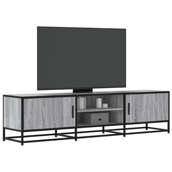 vidaXL Έπιπλο Τηλεόρασης Γκρι Sonoma 160x35x41 εκ. Επεξ. Ξύλο