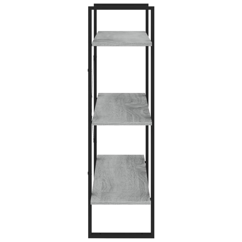 vidaXL Βιβλιοθήκη Γκρι Sonoma 80x30x105 εκ. από Επεξεργασμένο Ξύλο