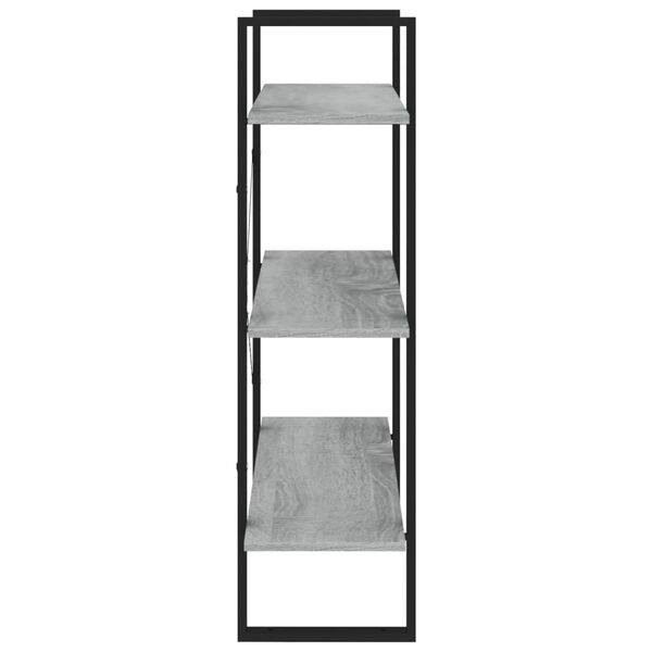 vidaXL Βιβλιοθήκη Γκρι Sonoma 80x30x105 εκ. από Επεξεργασμένο Ξύλο