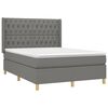vidaXL &Kappa;&rho;&epsilon;&beta;ά&tau;&iota; Boxspring &mu;&epsilon; &Sigma;&tau;&rho;ώ&mu;&alpha; &Sigma;&kappa;&omicron;ύ&rho;&omicron; &Gamma;&kappa;&rho;&iota; 140x190 &epsilon;&kappa;. &Upsilon;&phi;&alpha;&sigma;&mu;ά&tau;&iota;&nu;&omicron;