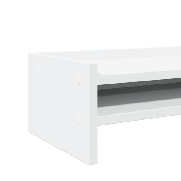vidaXL Βάση Οθόνης Λευκή 42x24x16 εκ. από Επεξ. Ξύλο