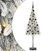 vidaXL Χριστουγεννιάτικο Δέντρο με 150 LED Λευκό 150 cm ΠΕ και Ατσάλι