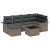 vidaXL &Sigma;&epsilon;&tau; &Kappa;&alpha;&nu;&alpha;&pi;έ &Kappa;ή&pi;&omicron;&upsilon; &mu;&epsilon; &alpha;&pi;&omicron;&theta;ή&kappa;&epsilon;&upsilon;&sigma;&eta; 7 pcs &Gamma;&kappa;&rho;&iota; &sigma;&upsilon;&nu;&theta;&epsilon;&tau;&iota;&kappa;ό &rho;&alpha;&tau;ά&nu;