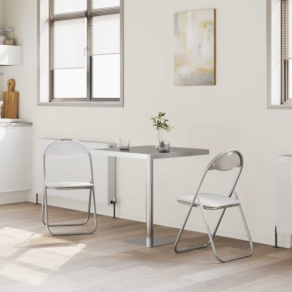 vidaXL &Pi;&tau;&upsilon;&sigma;&sigma;ό&mu;&epsilon;&nu;&eta; &Kappa;&alpha;&rho;έ&kappa;&lambda;&alpha; 2 pcs &Lambda;&epsilon;&upsilon;&kappa;ό &kappa;&alpha;&iota; &Gamma;&kappa;&rho;&iota; 48 x 43,5 x 81 &epsilon;&kappa;.