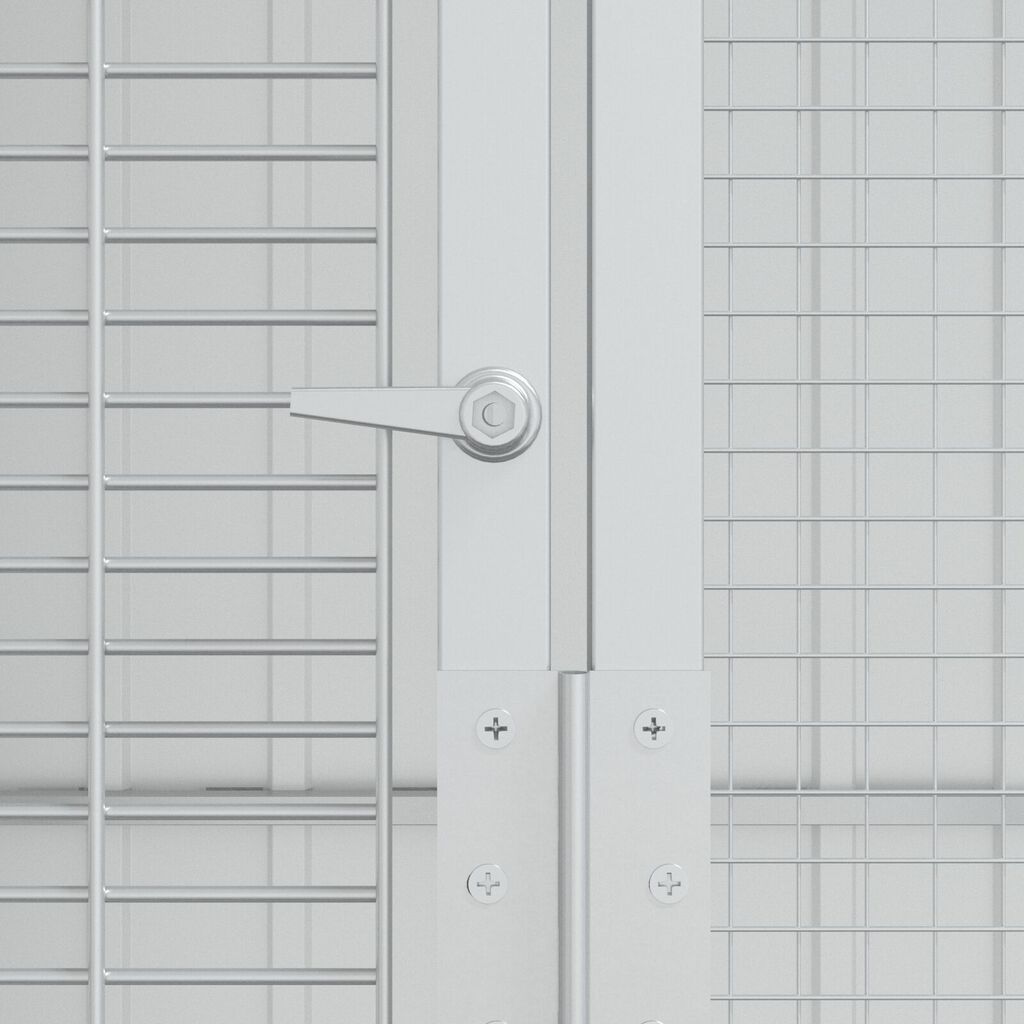 vidaXL Κλουβί Πουλιών Ανθρακί 215x110x247 εκ Χάλυβας