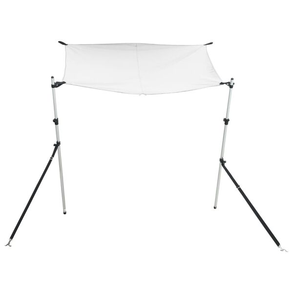 vidaXL Επέκταση Σκιάστρου Σχήμα Τ Λευκή 174x205x(115-194) εκ.