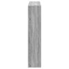vidaXL Βιβλιοθήκη Γκρι Sonoma 137,5x29x137,5 εκ. Επεξεργασμένο Ξύλο