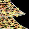 vidaXL Χριστουγεννιάτικο Δέντρο με 160 LED Θερμό λευκό 150 cm PET