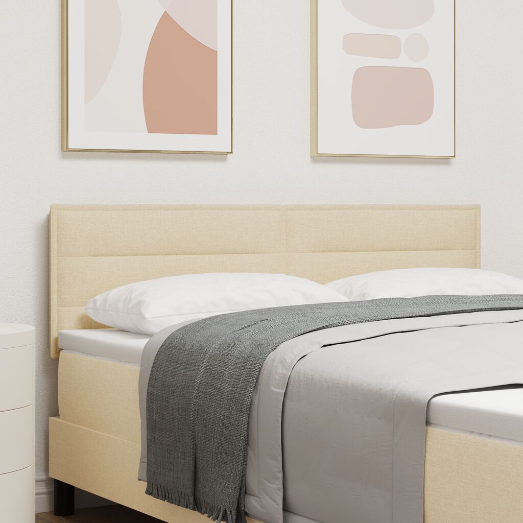 vidaXL LED Κεφαλί Γραμμών Σχεδίασης Κρεμ 80 εκ Ύφασμα