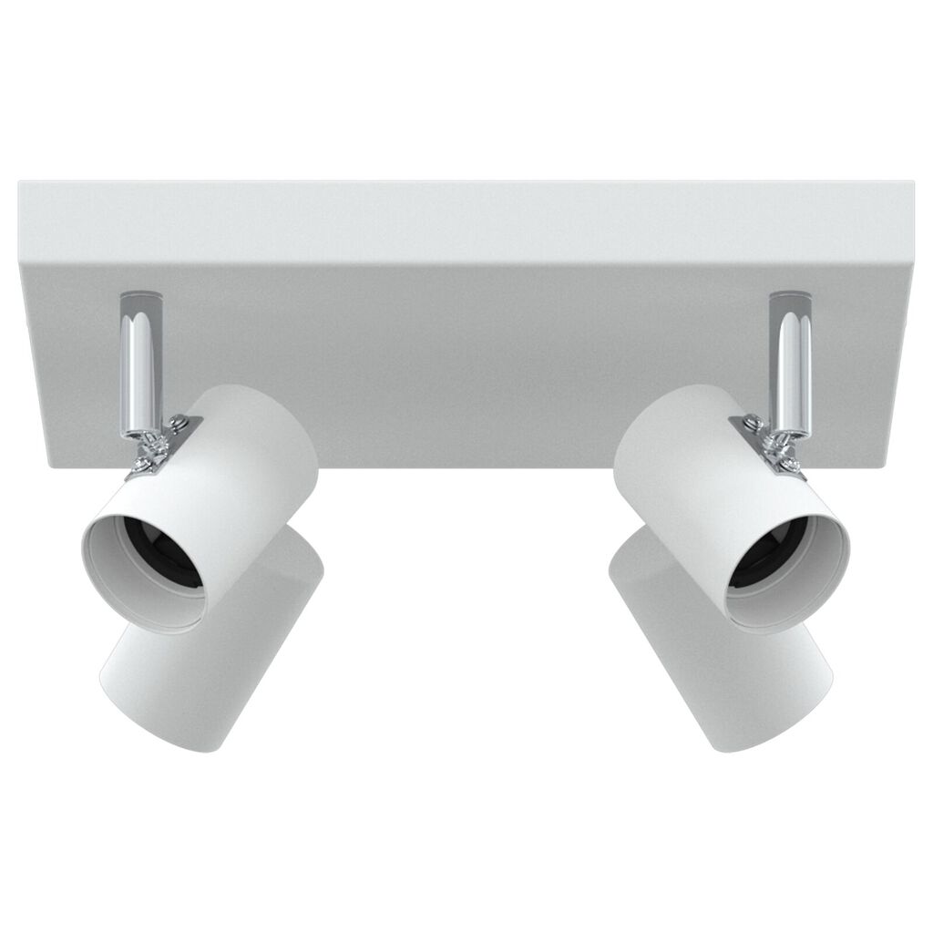 vidaXL Ceiling Spotlight 4 Way Adjustable Λευκό E27