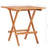 vidaXL Σετ Επίπλων Mπιστρό 3 τεμ Ξύλο Teak & Κόκκινα Καρό Μαξιλάρια